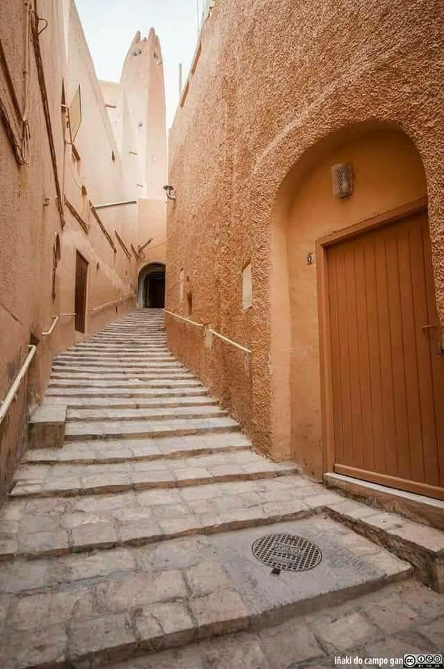 Stepped alley in the old ksar of the M Zab, Ghardaïa