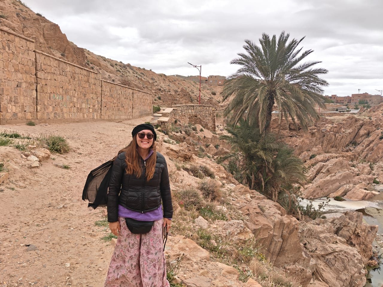 Mural depicting an ancient Algerian settlement