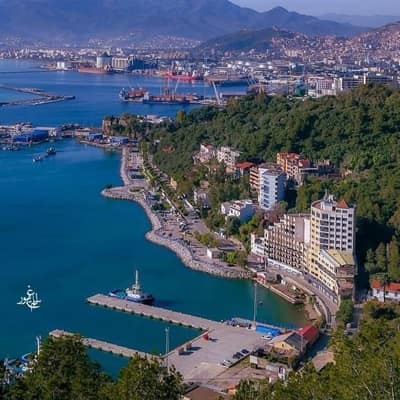 The Mediterranean bay of Béjaïa in Kabylie