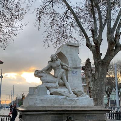 The marble statue of the Aïn El Fouara fountain in Sétif